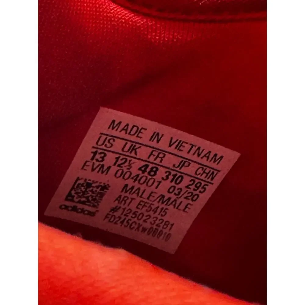 Adidas Nite Jogger Triple Red Boost Sneakers Mens 13 EF5415 - Picture 8 of 8